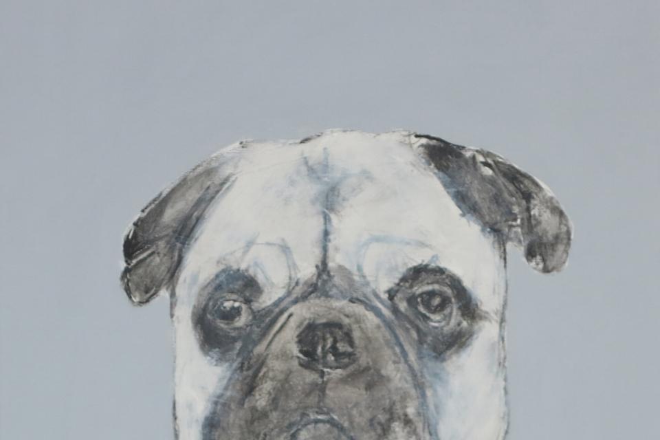 Hund 70 x 50 cm 2