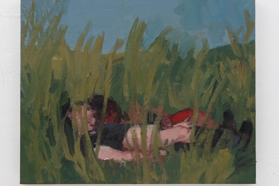 M Ajerman Couple in the Grass. Study 2019
